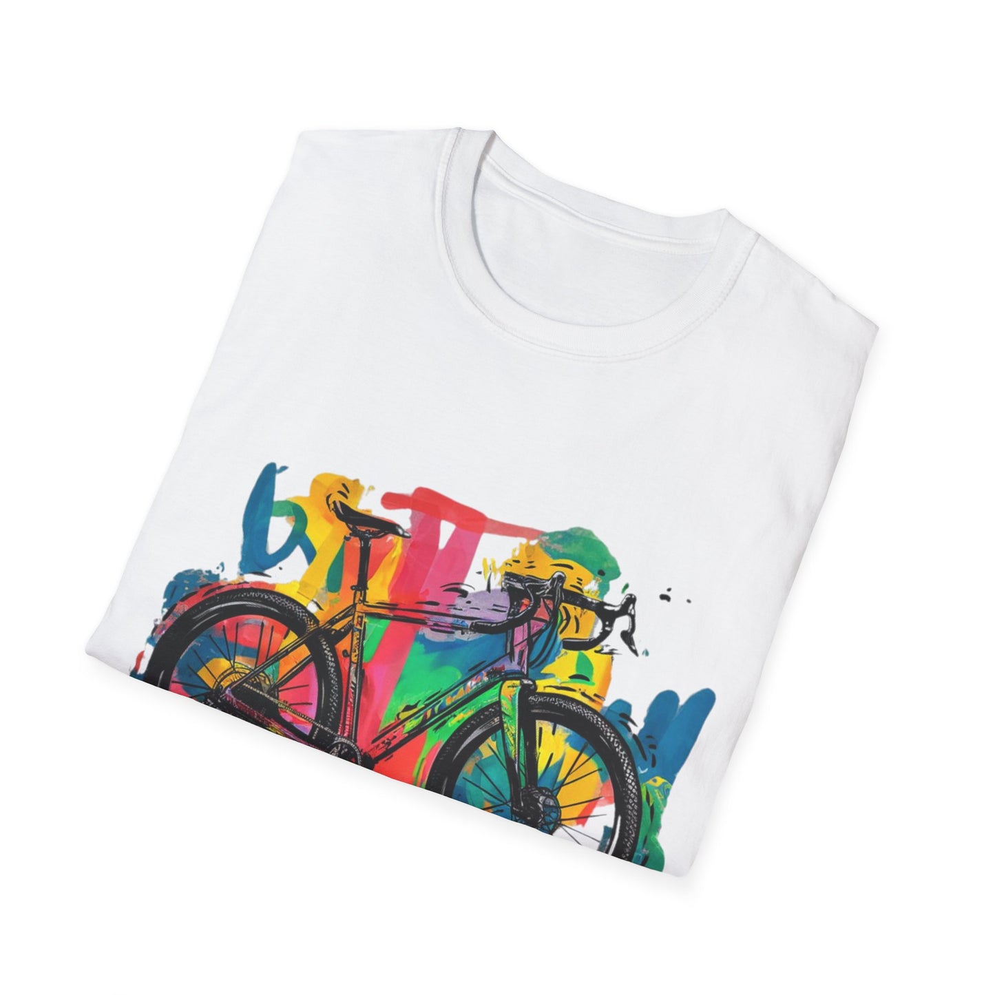 Gravel Bike  - One Sided Print - Softstyle T-Shirt