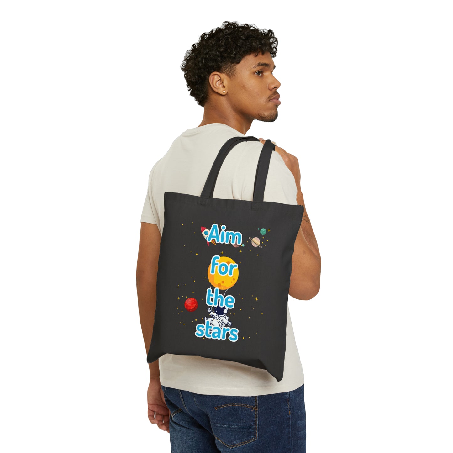 Aim for the stars Tote Bag 15x16