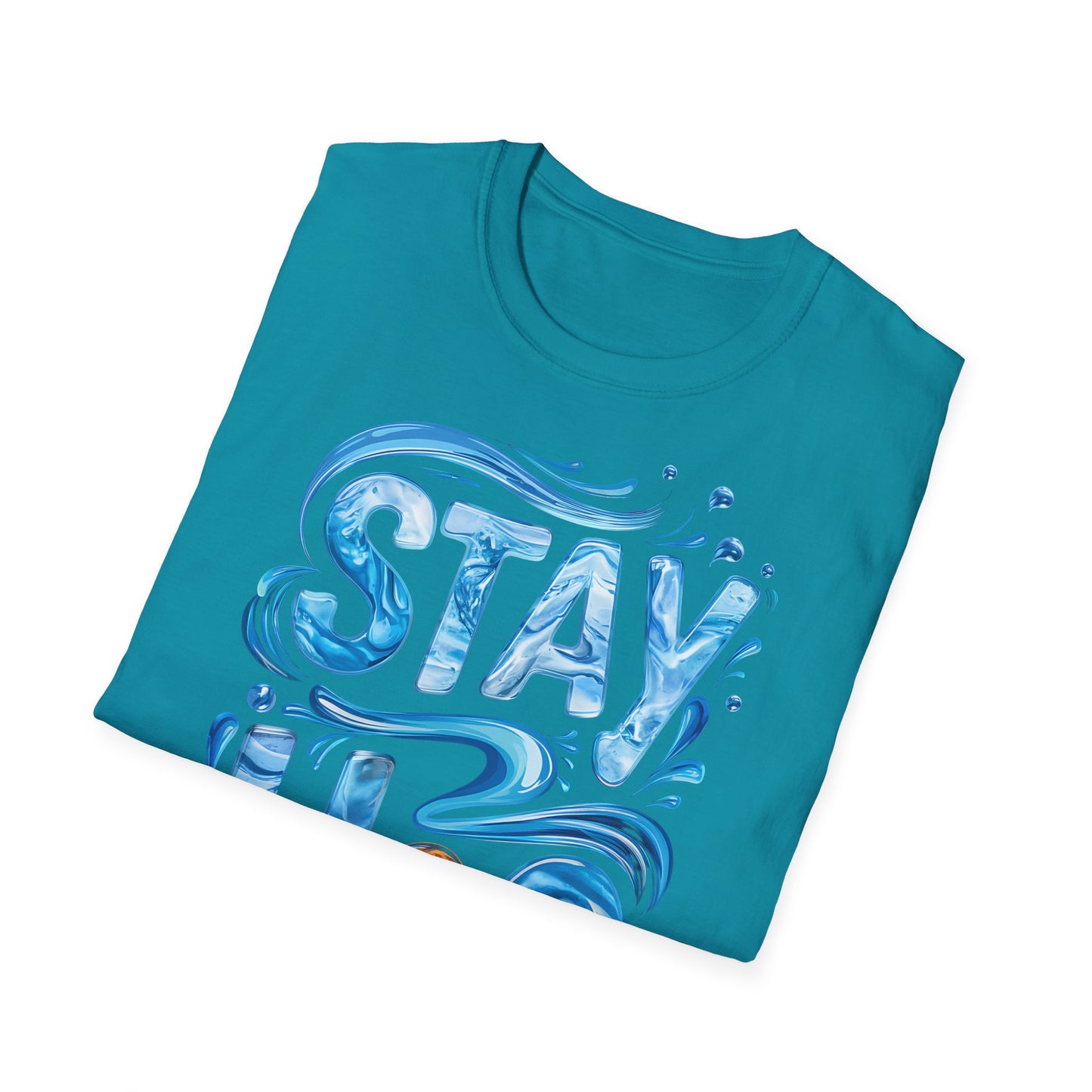 Stay H2O - Front & Side Prints - Softstyle T-Shirt