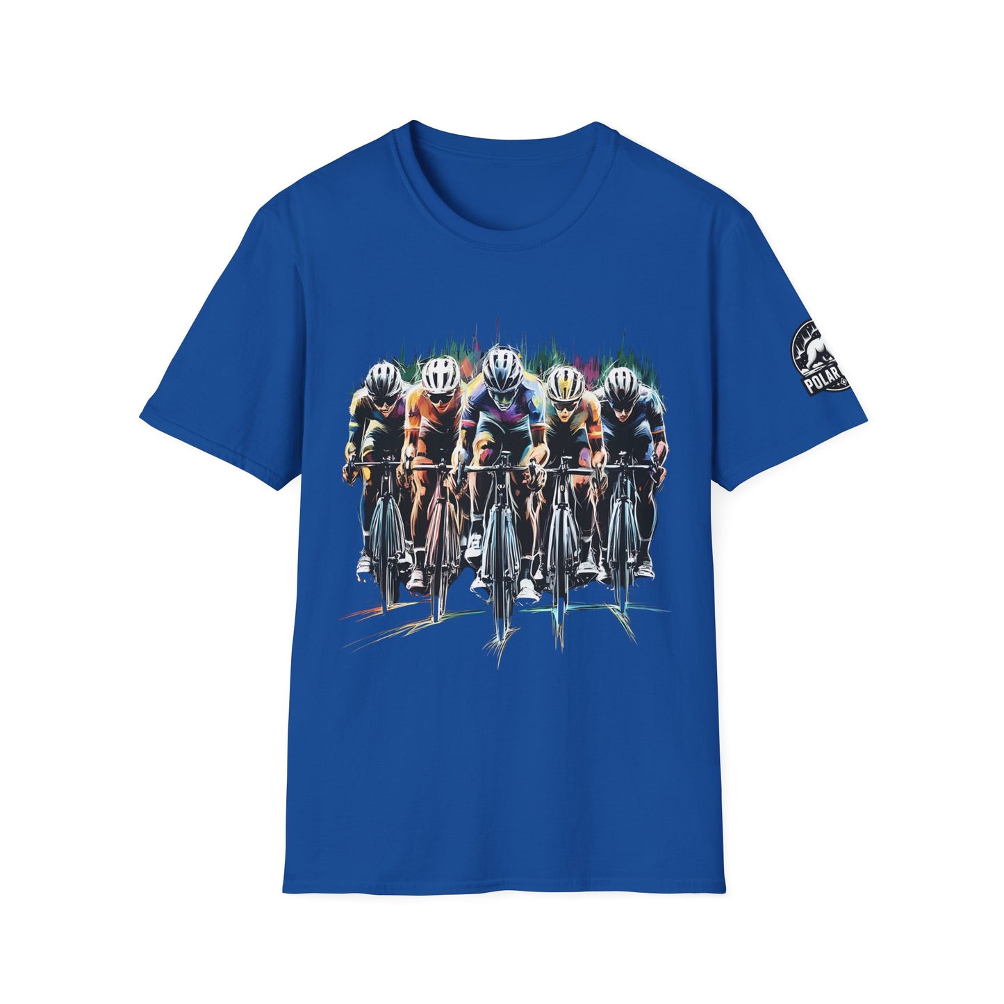 Cycling Peloton - Front & Side Prints - Softstyle T-Shirt