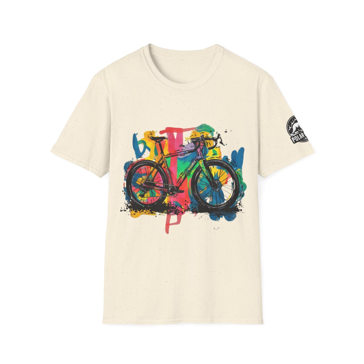 Gravel Bike - Front & Side Prints - Softstyle T-Shirt