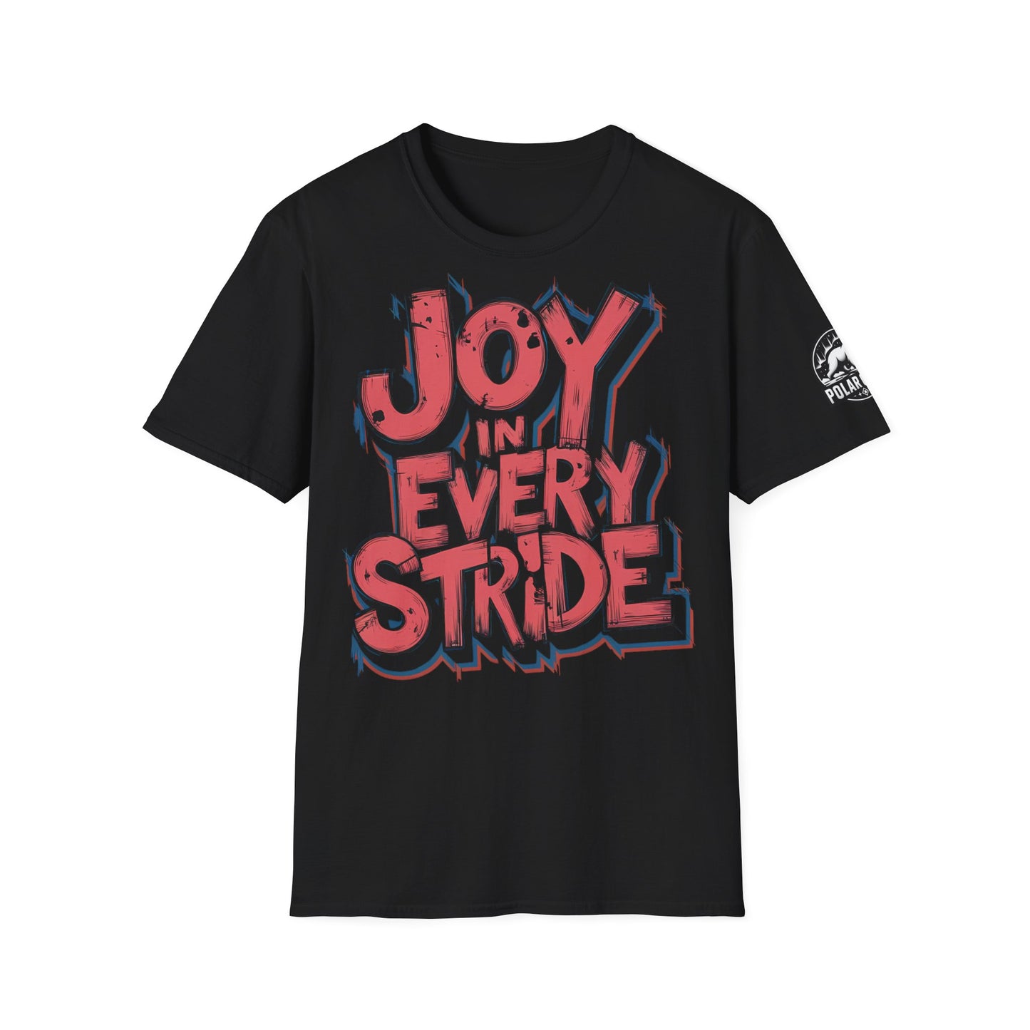 Joy In Every Stride - Front & Side Prints - Softstyle T-Shirt