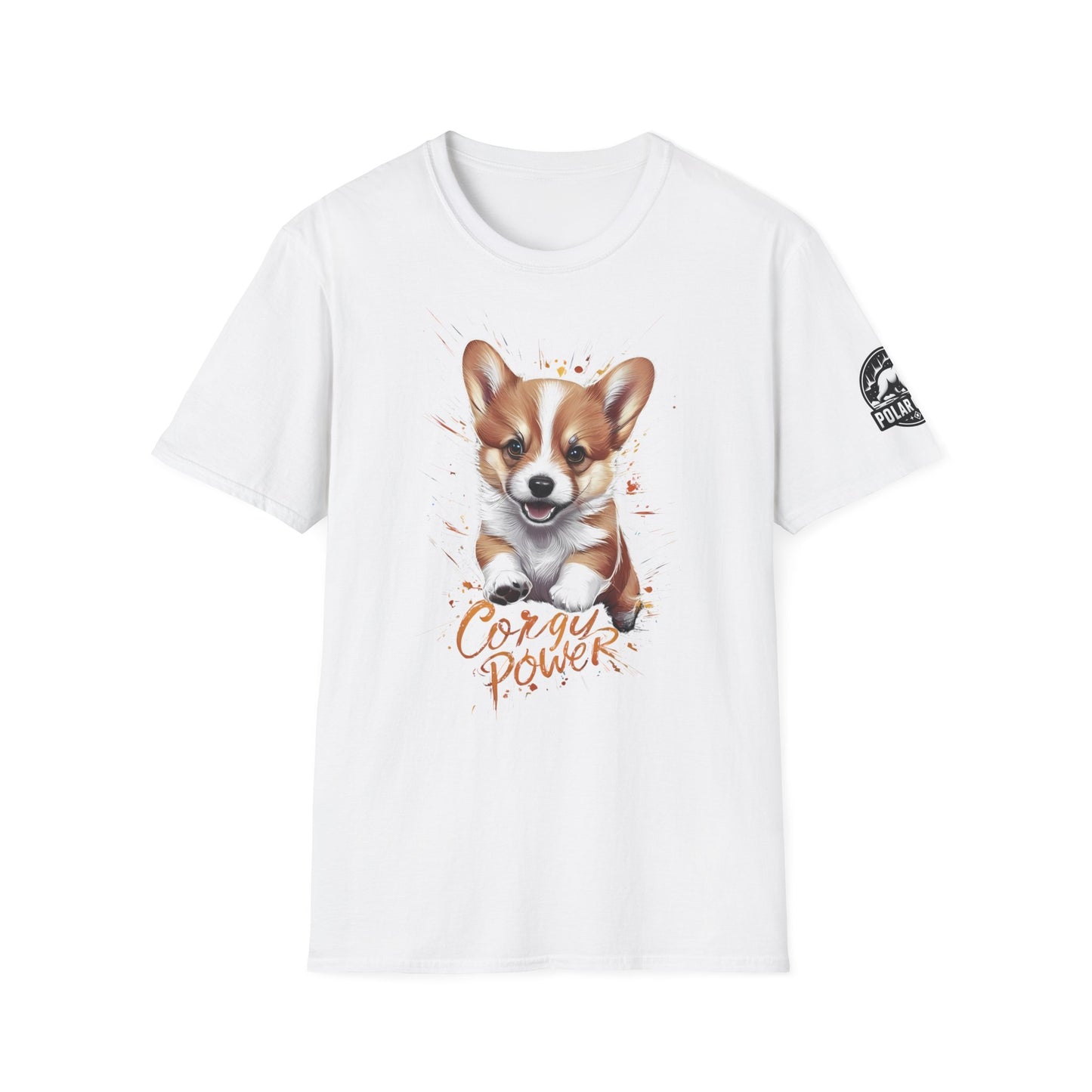 Corgy Powers - Front & Side Prints - Softstyle T-Shirt