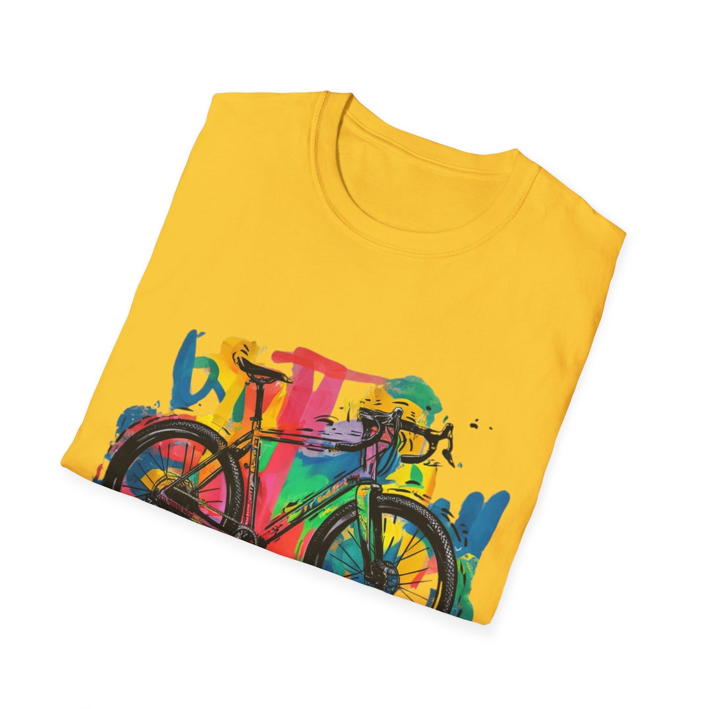 Gravel Bike  - One Sided Print - Softstyle T-Shirt