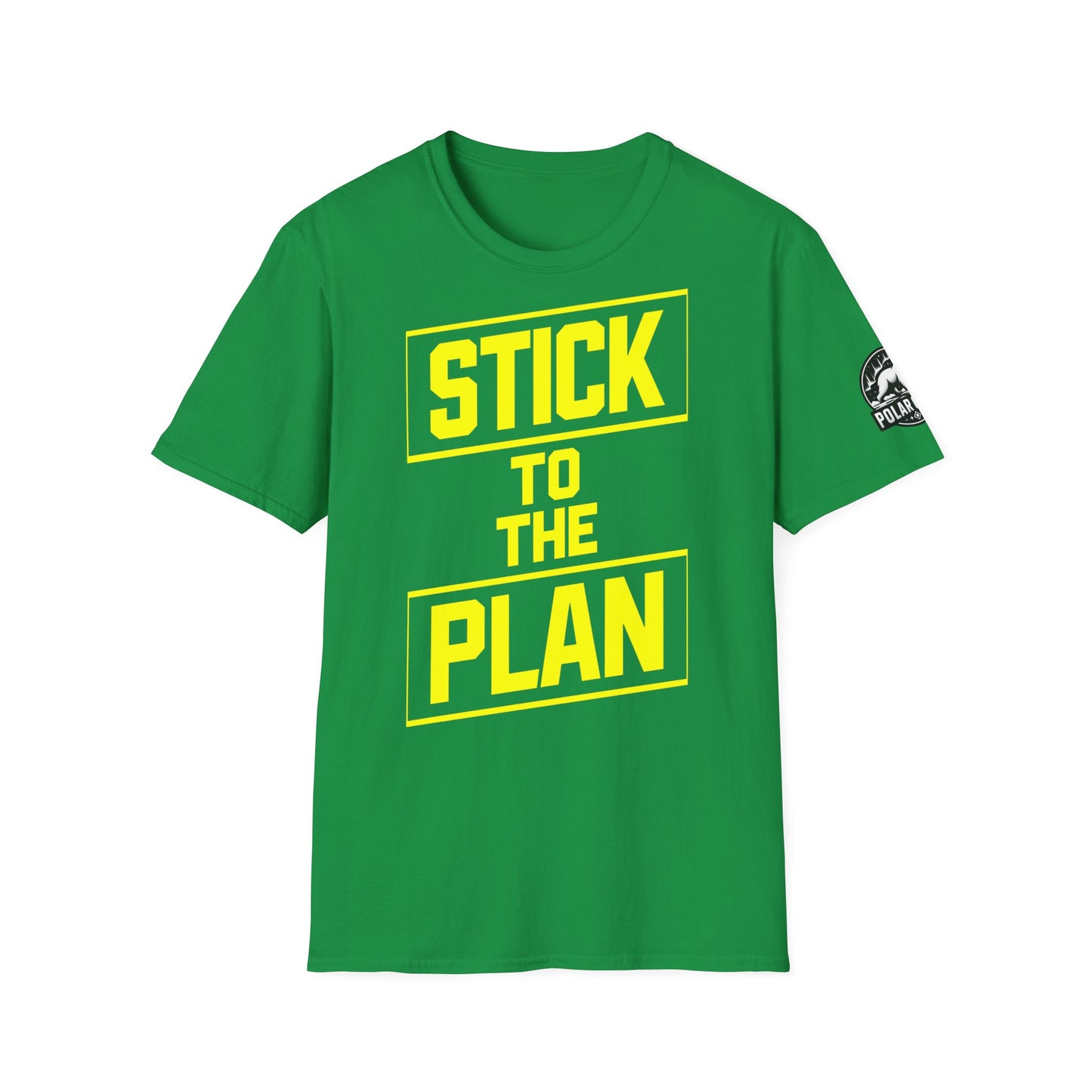 Stick To The Plan - Front & Side Prints - Softstyle T-Shirt