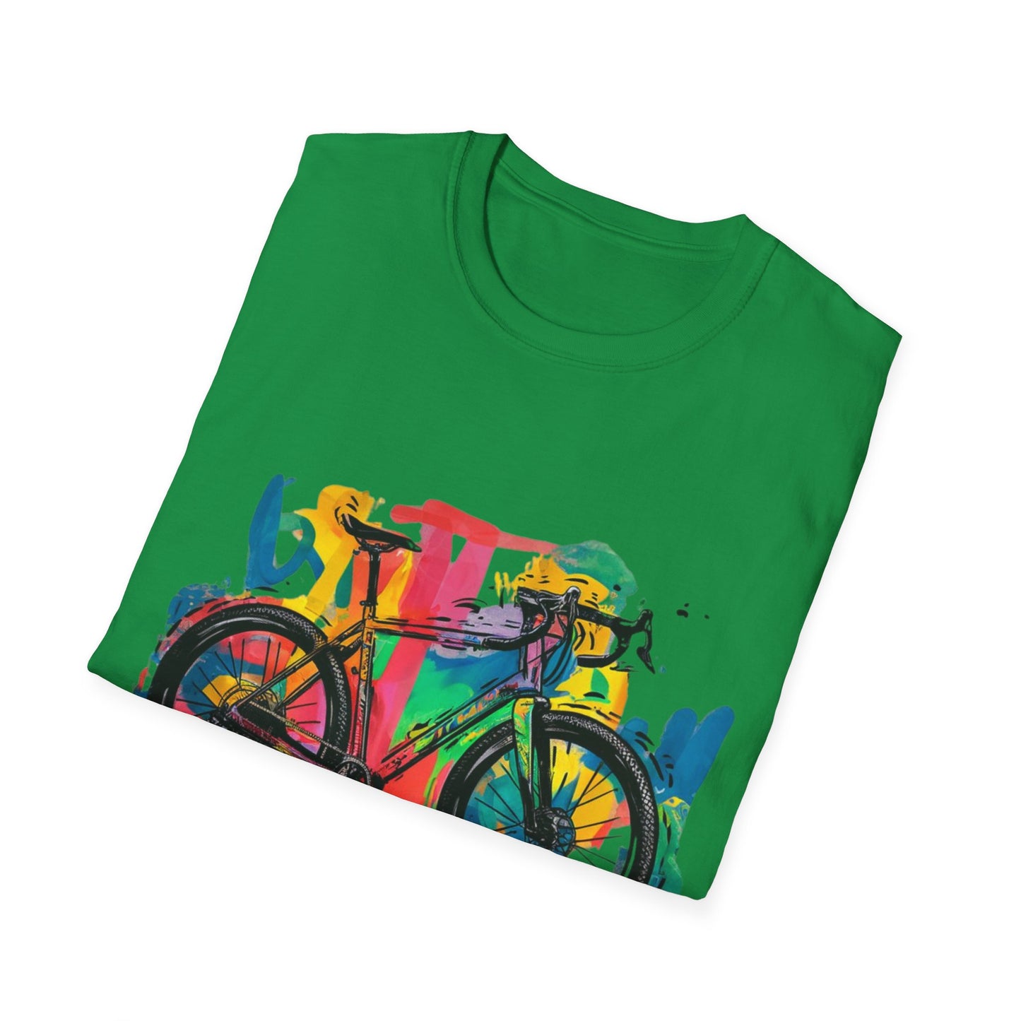 Gravel Bike  - One Sided Print - Softstyle T-Shirt