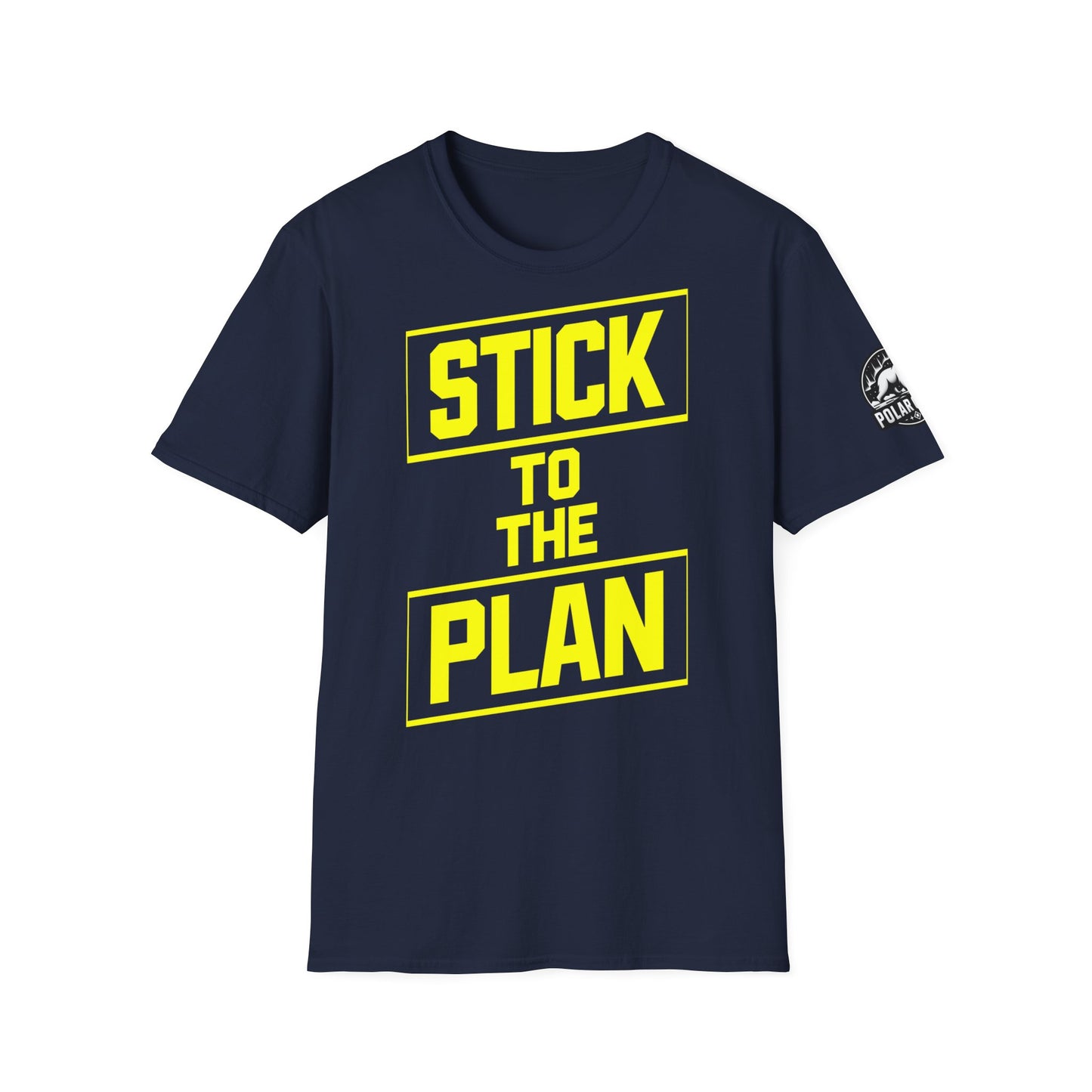 Stick To The Plan - Front & Side Prints - Softstyle T-Shirt