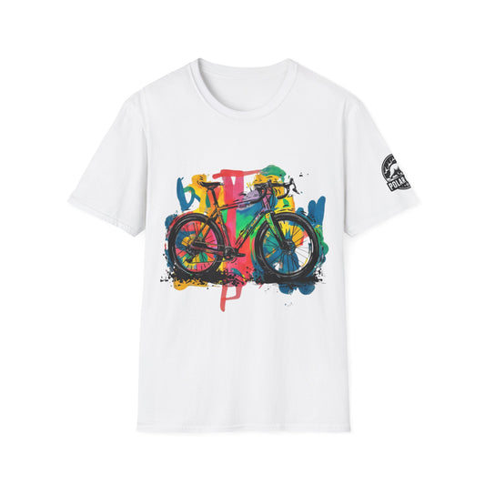 Gravel Bike - Front & Side Prints - Softstyle T-Shirt