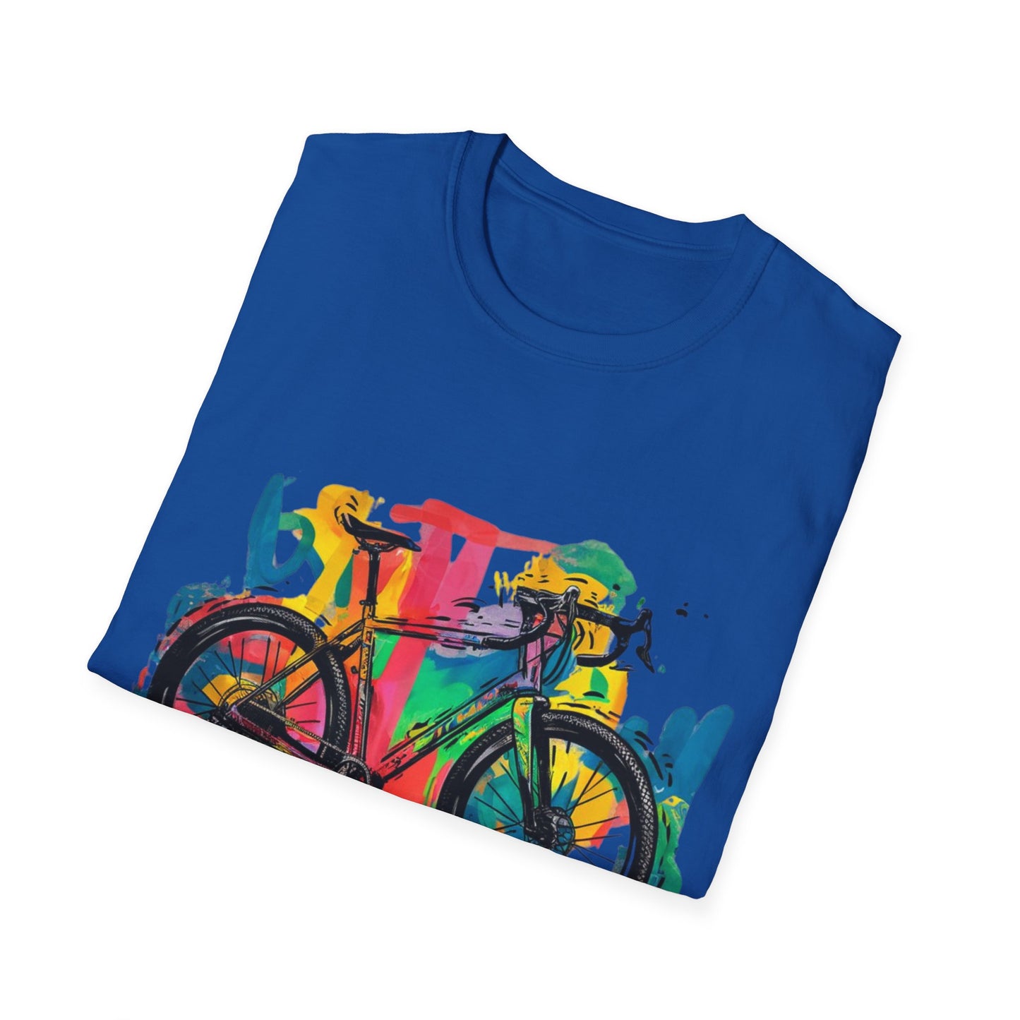 Gravel Bike  - One Sided Print - Softstyle T-Shirt