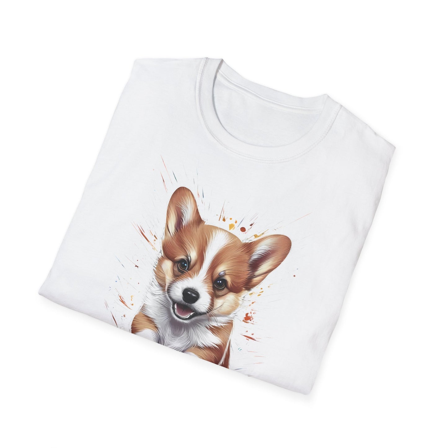 Corgy Powers - Front & Side Prints - Softstyle T-Shirt