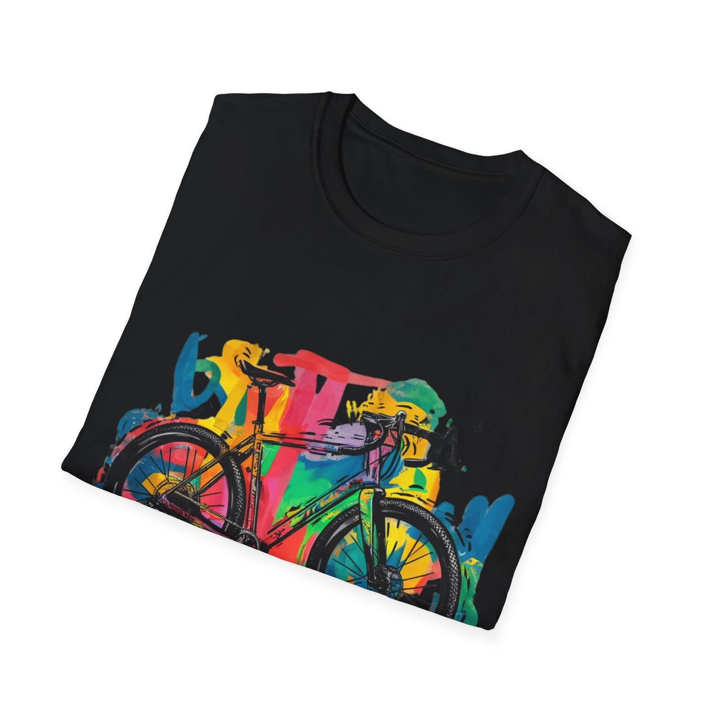 Gravel Bike  - One Sided Print - Softstyle T-Shirt