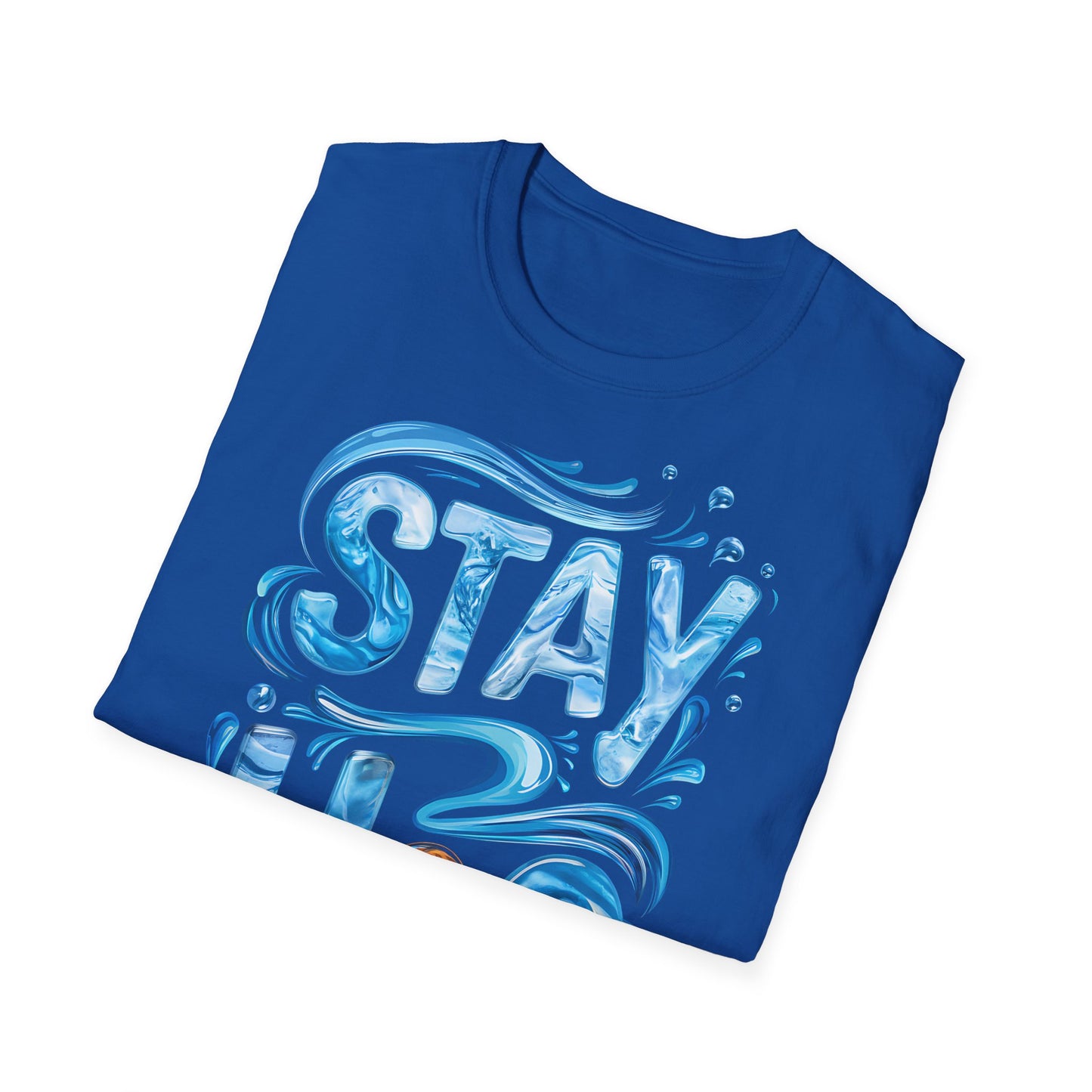 Stay H2O - Front & Side Prints - Softstyle T-Shirt