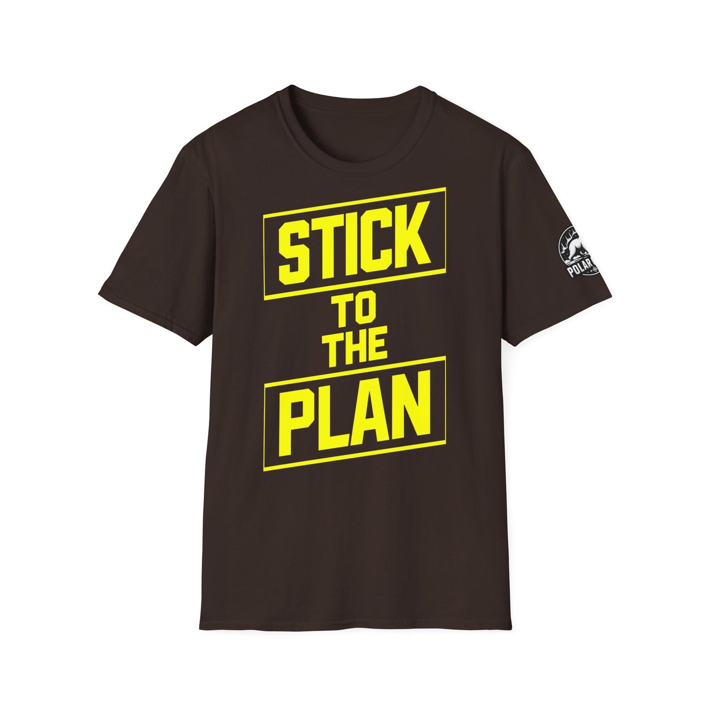 Stick To The Plan - Front & Side Prints - Softstyle T-Shirt