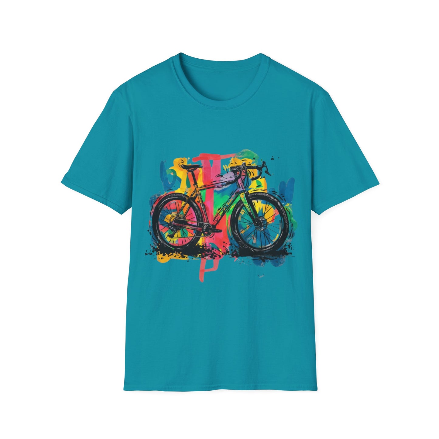 Gravel Bike  - One Sided Print - Softstyle T-Shirt