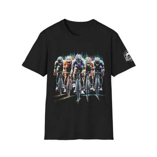 Cycling Peloton - Front & Side Prints - Softstyle T-Shirt