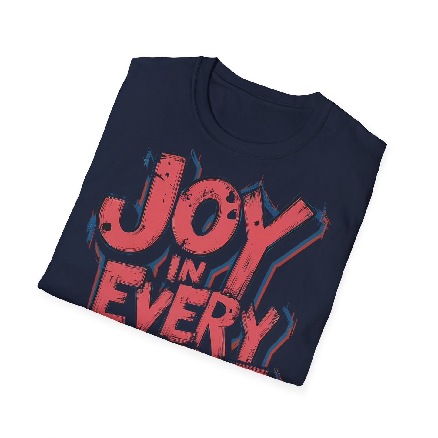 Joy In Every Stride  - One Sided Print - Softstyle T-Shirt