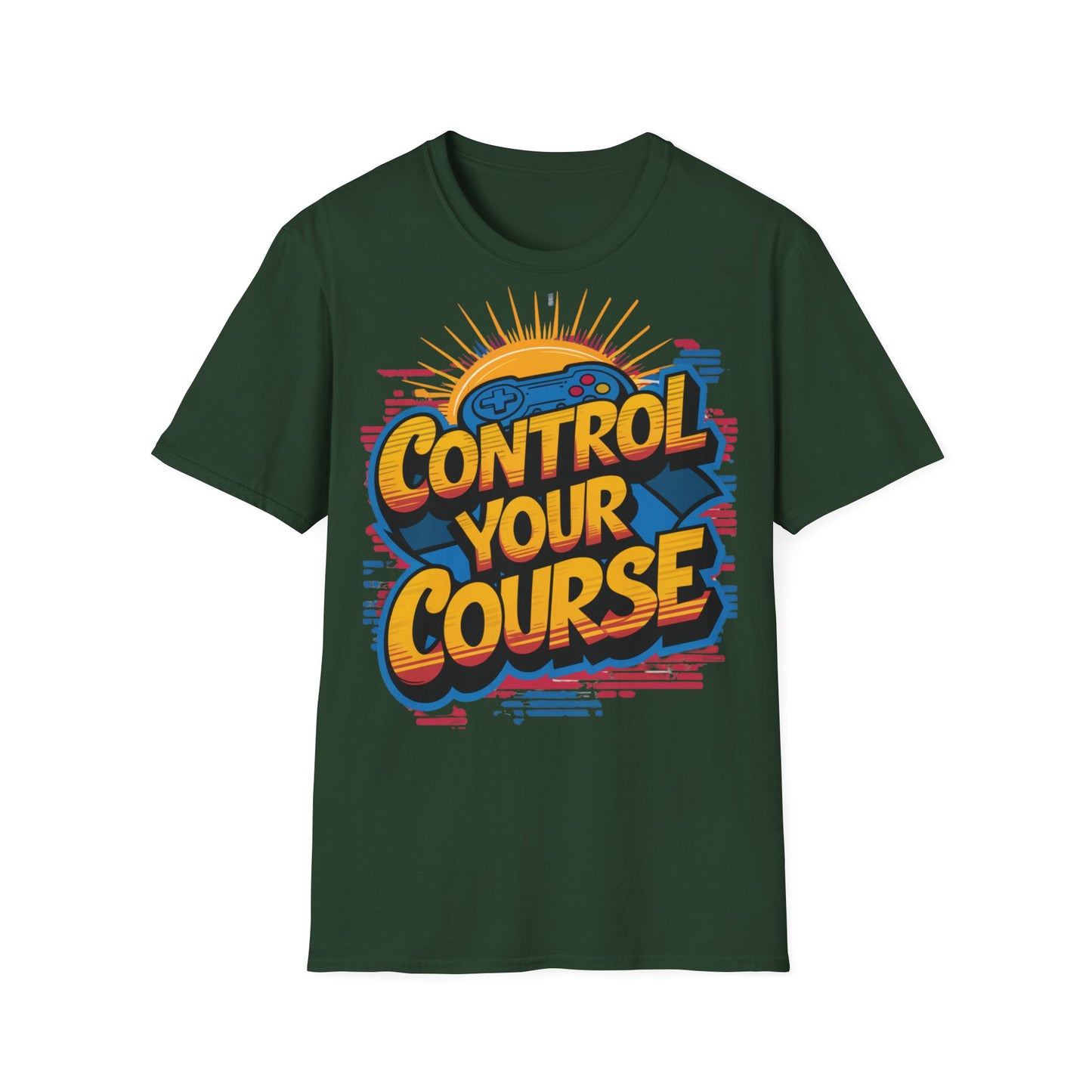 Control Your Course  - One Sided Print - Softstyle T-Shirt