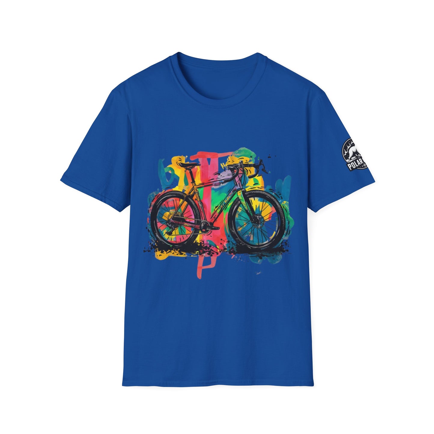 Gravel Bike - Front & Side Prints - Softstyle T-Shirt