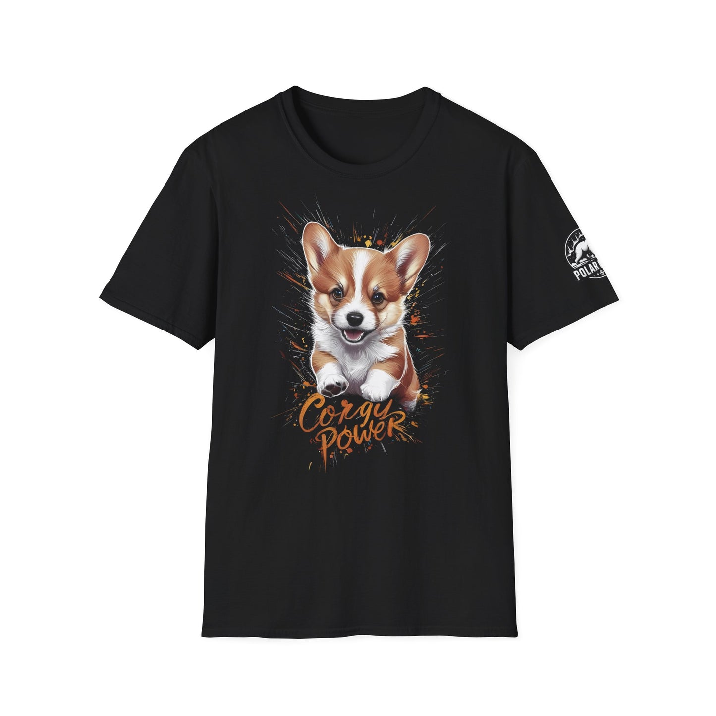 Corgy Powers - Front & Side Prints - Softstyle T-Shirt