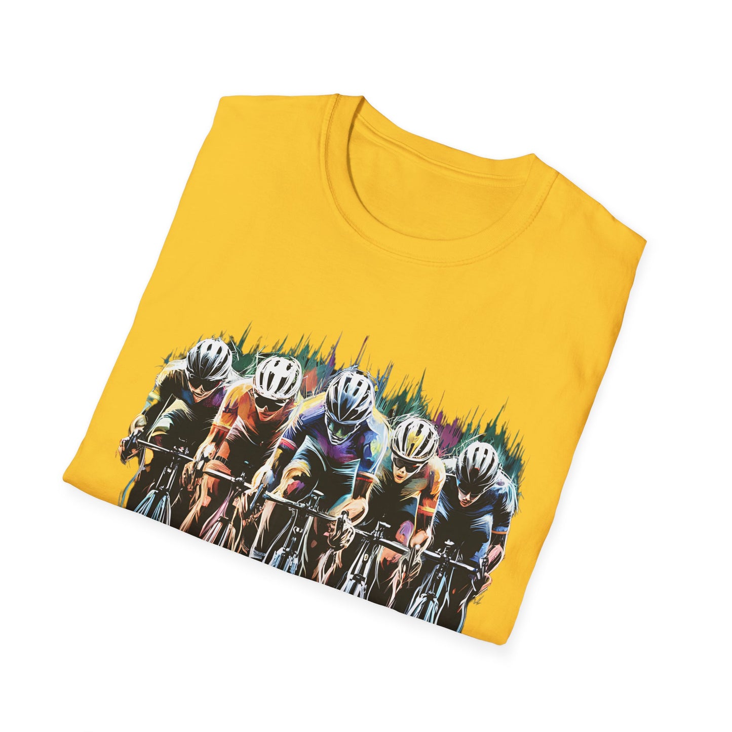 Cycling Peloton - Front & Side Prints - Softstyle T-Shirt