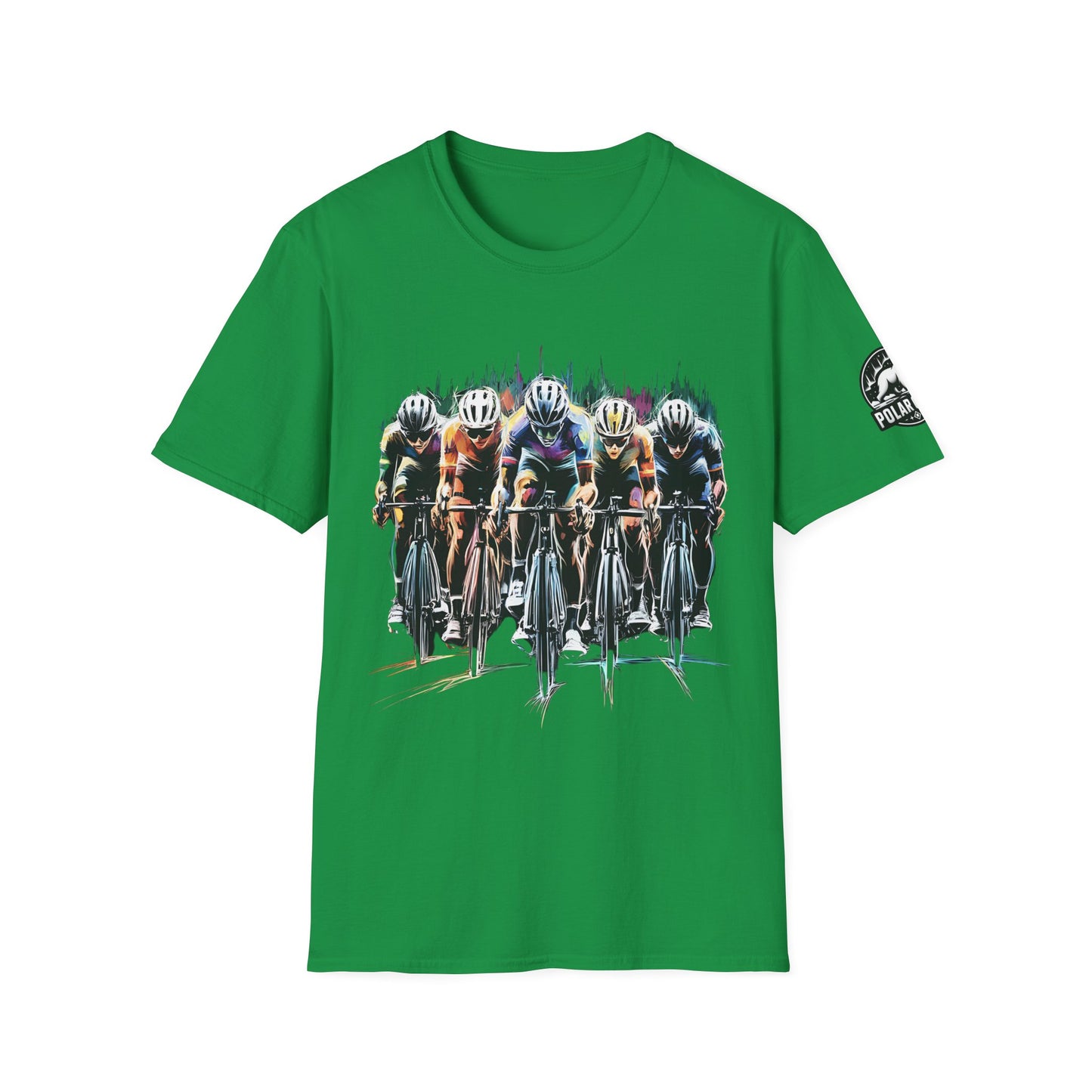 Cycling Peloton - Front & Side Prints - Softstyle T-Shirt