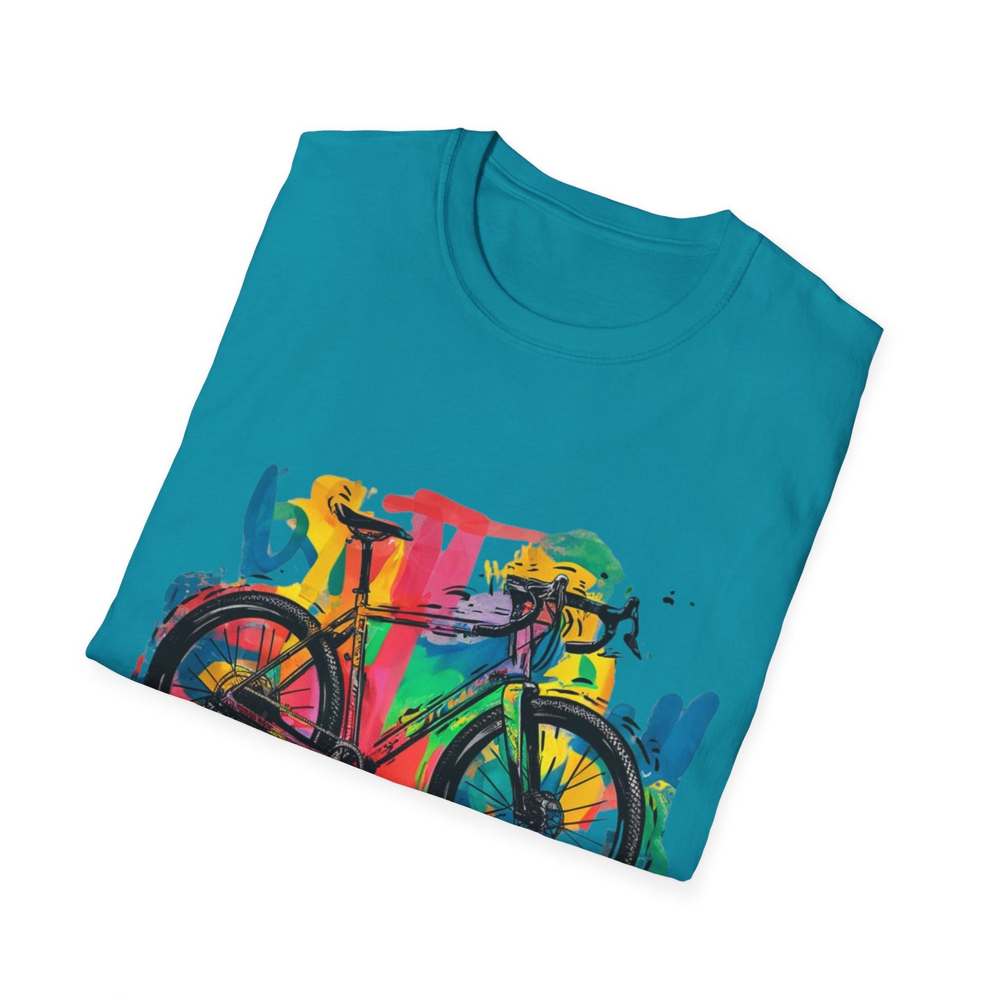 Gravel Bike  - One Sided Print - Softstyle T-Shirt