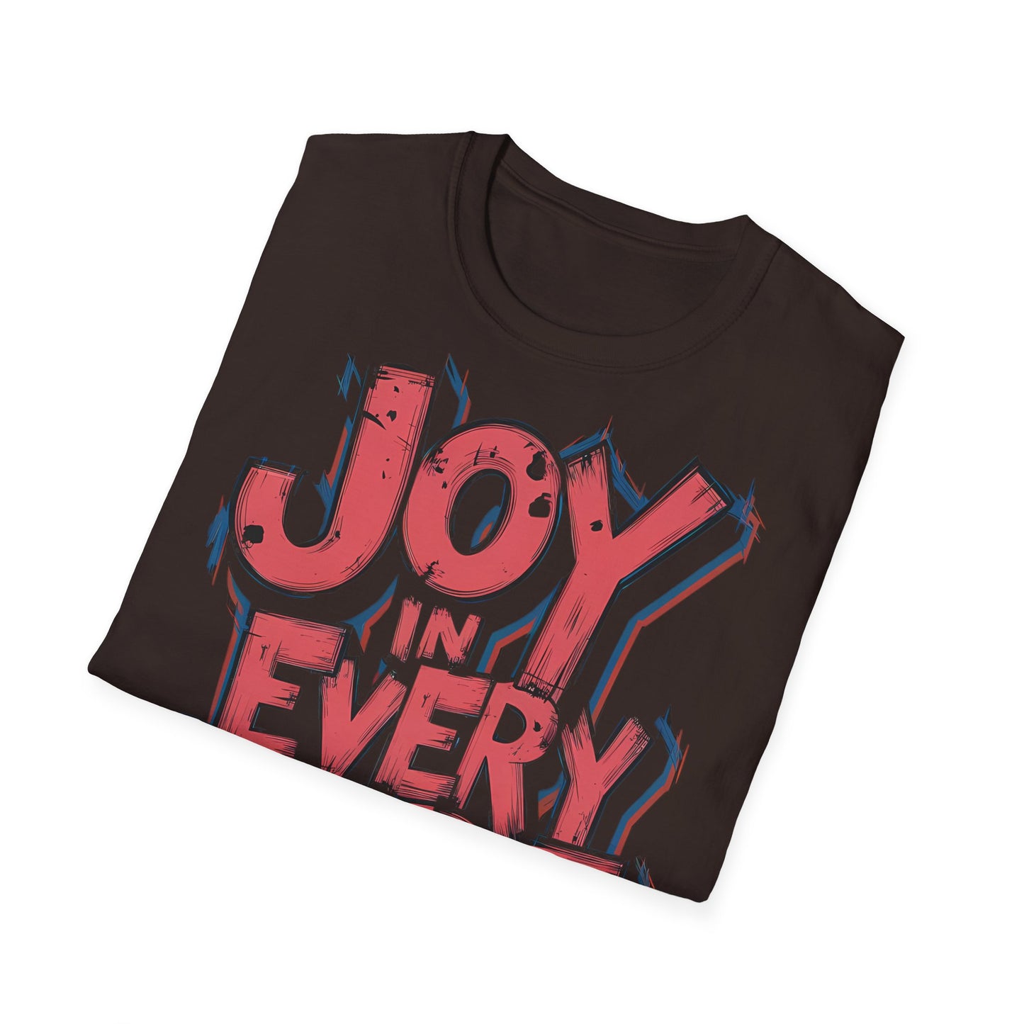 Joy In Every Stride - Front & Side Prints - Softstyle T-Shirt