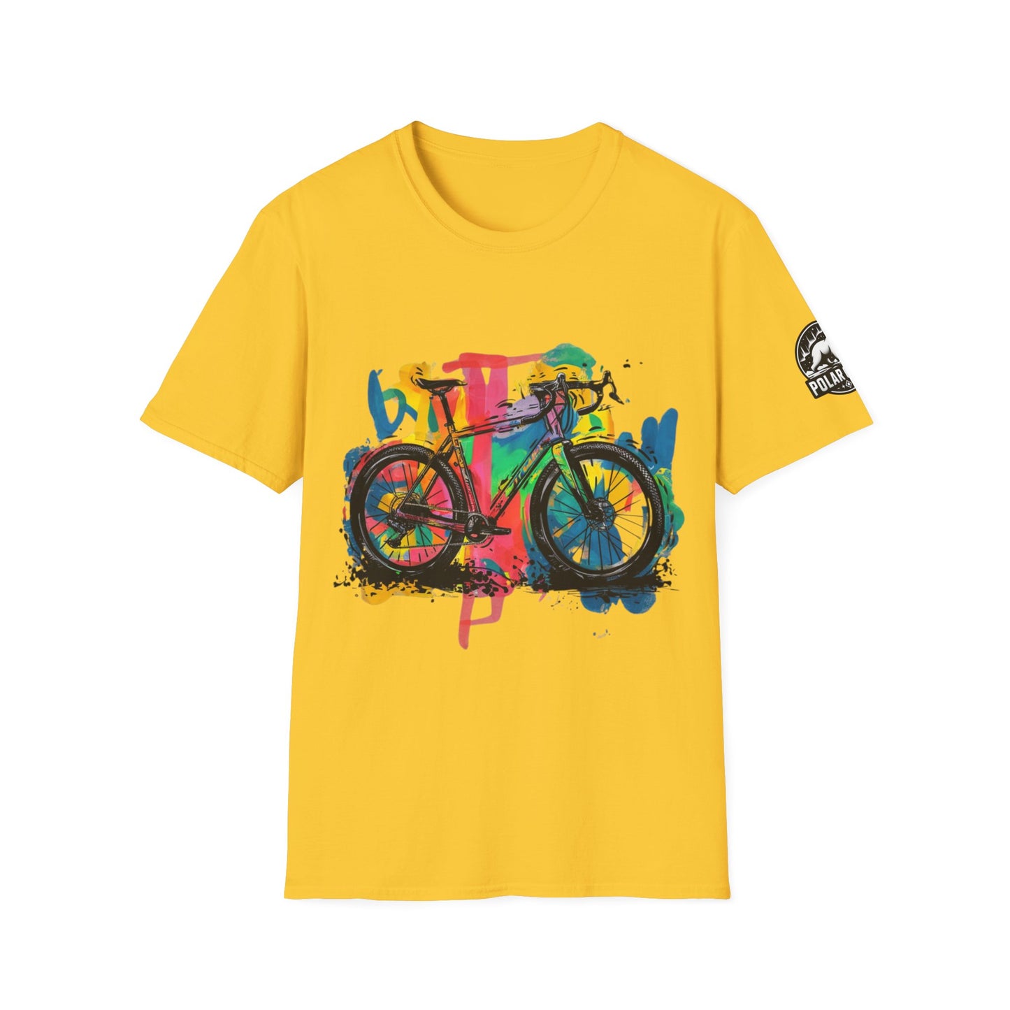 Gravel Bike - Front & Side Prints - Softstyle T-Shirt