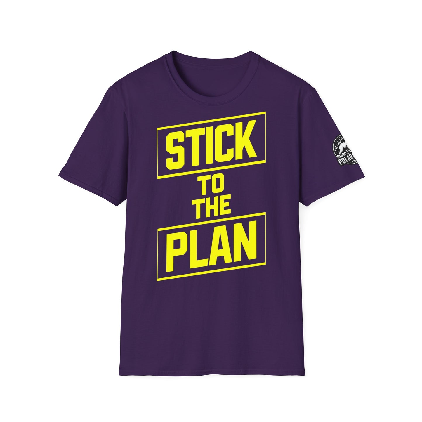 Stick To The Plan - Front & Side Prints - Softstyle T-Shirt