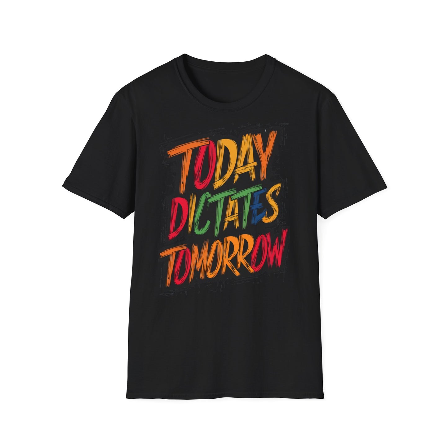 Today Dictates Tomorrow  - One Sided Print - Softstyle T-Shirt