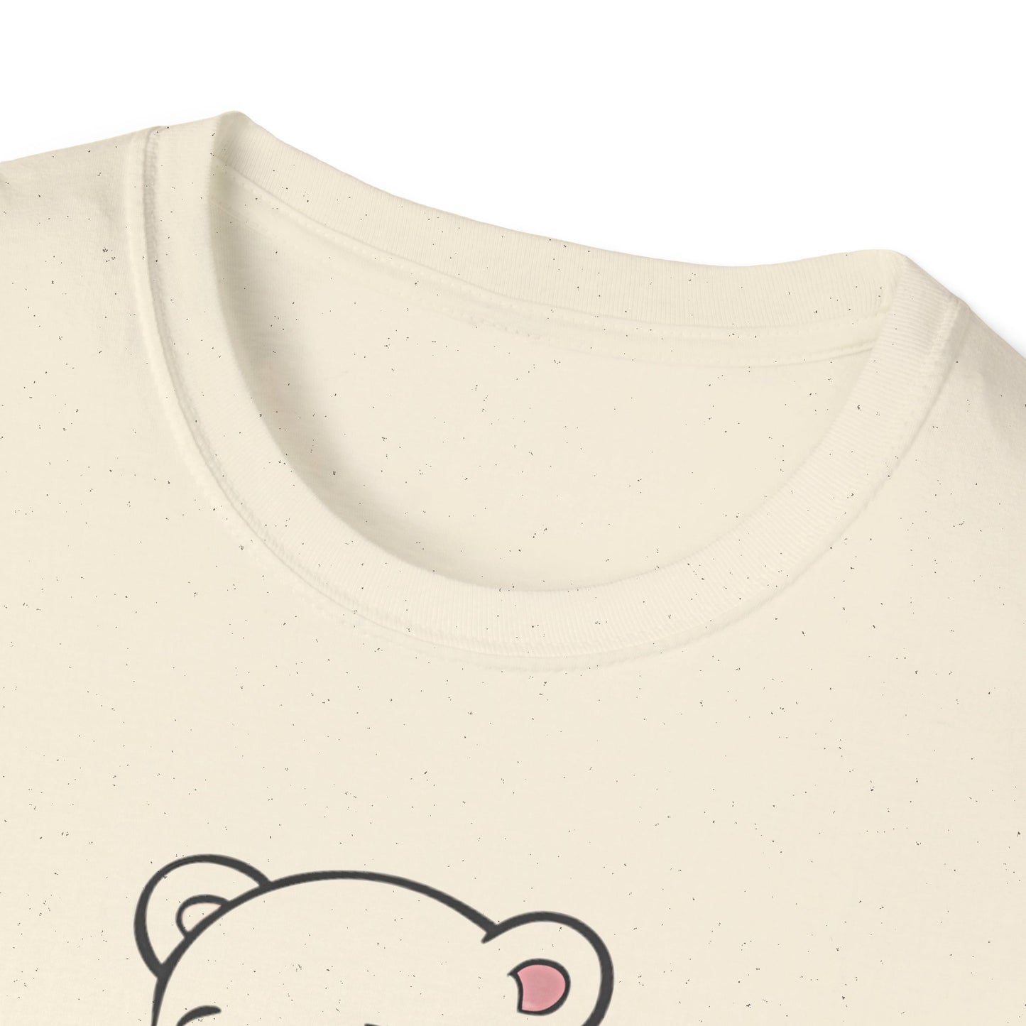 Polar Bear Laptop - Front & Side Prints - Softstyle T-Shirt