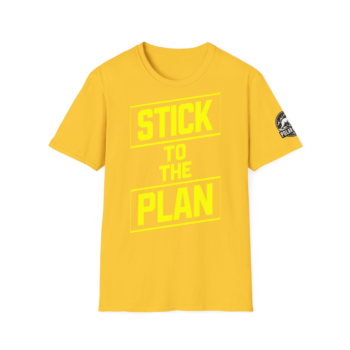 Stick To The Plan - Front & Side Prints - Softstyle T-Shirt