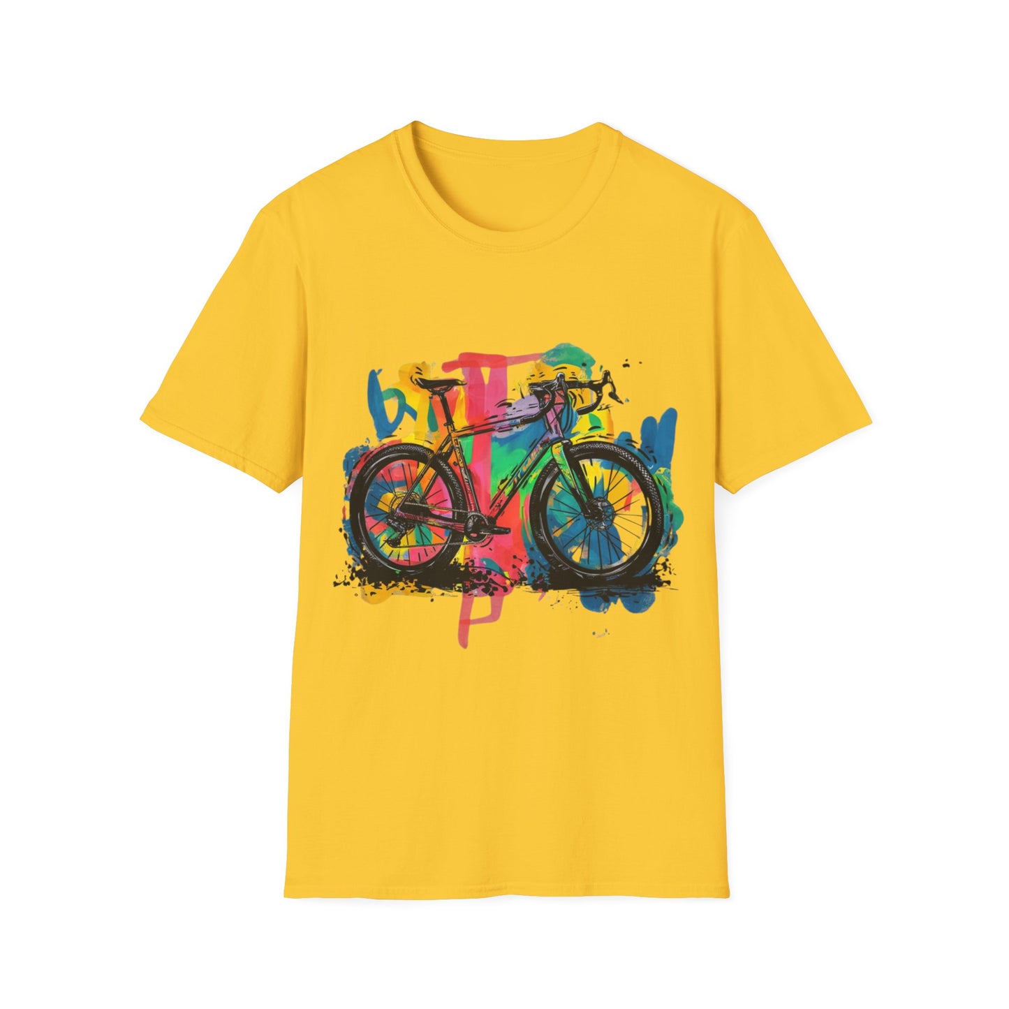 Gravel Bike  - One Sided Print - Softstyle T-Shirt