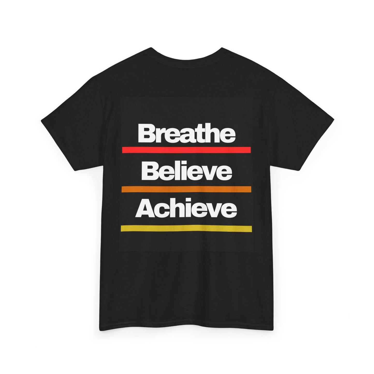 Breathe Believe Achieve - Double Sided - Black