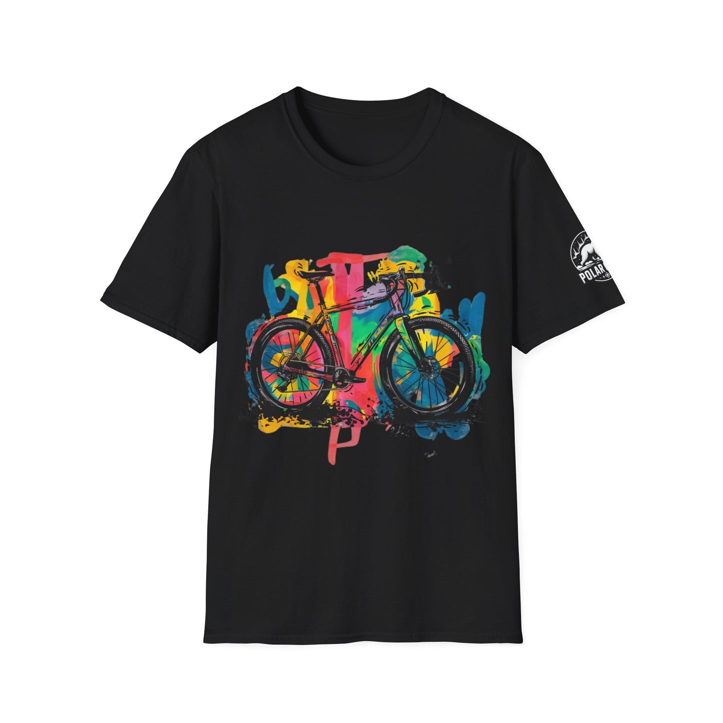 Gravel Bike - Front & Side Prints - Softstyle T-Shirt