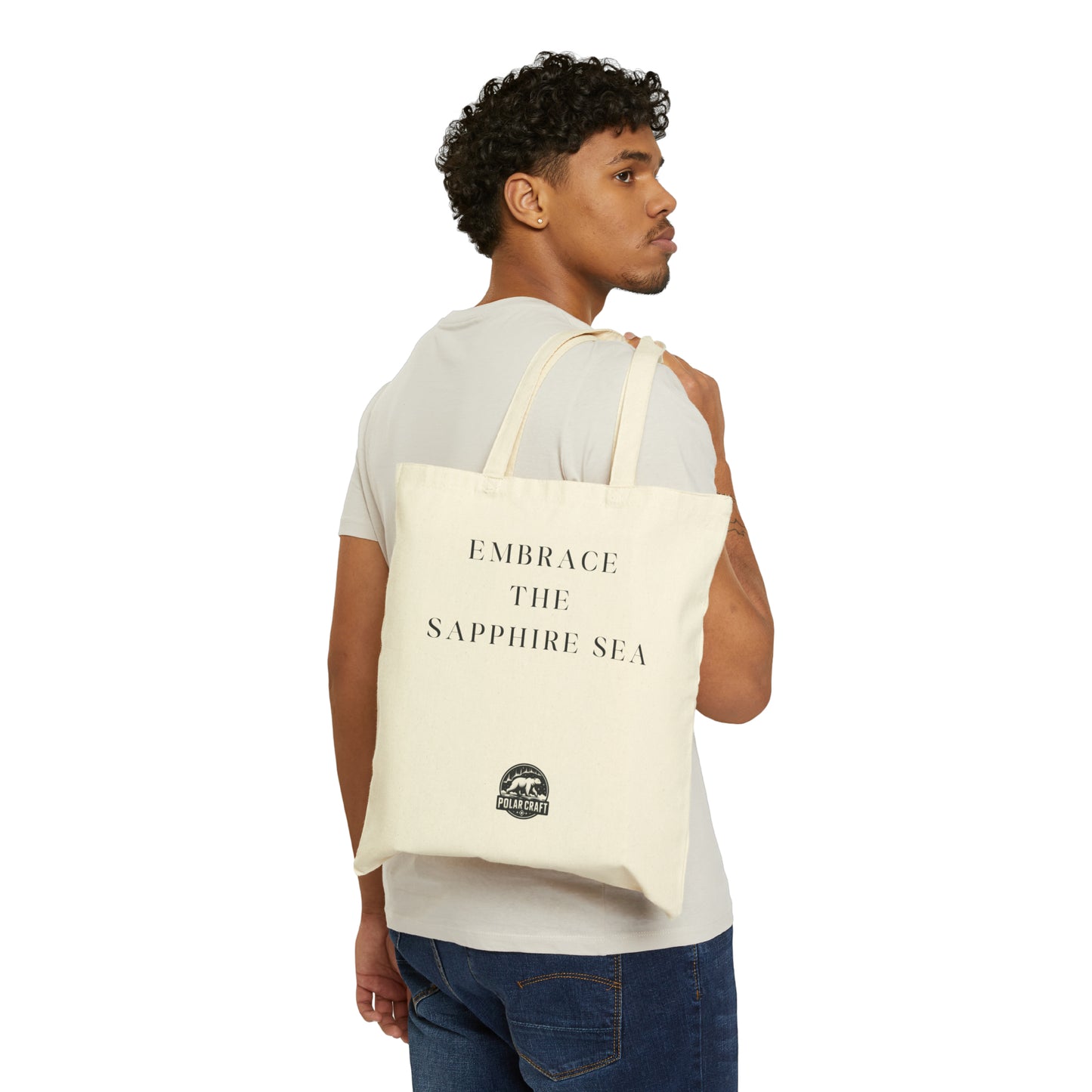 Embrace the Saphire Sea Tote Bag 15x16