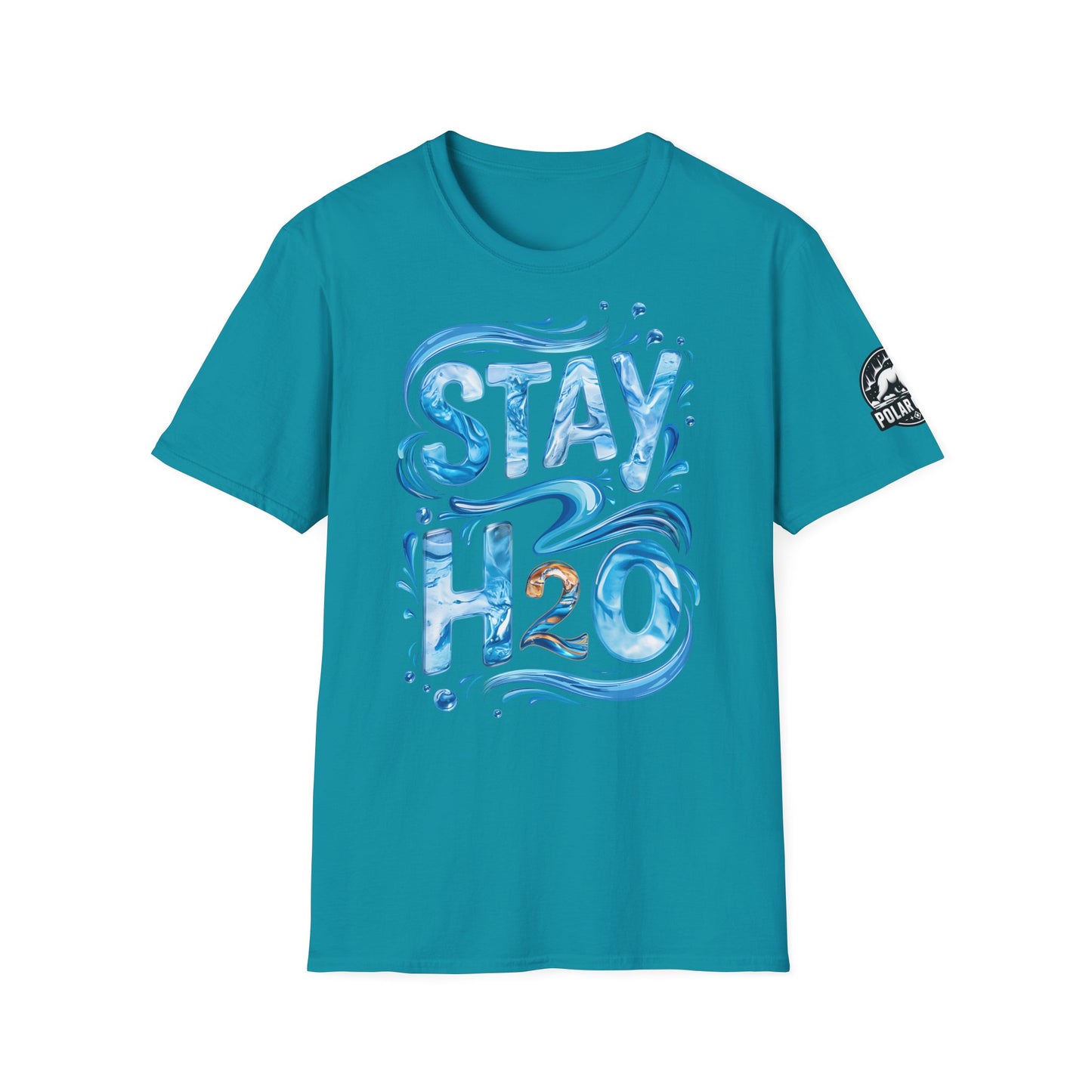 Stay H2O - Front & Side Prints - Softstyle T-Shirt